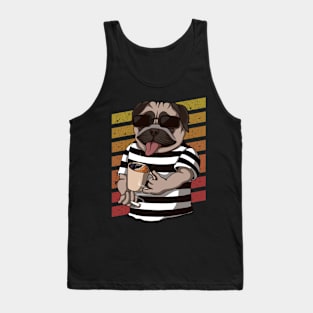 Cool Coffee Pug Tank Top